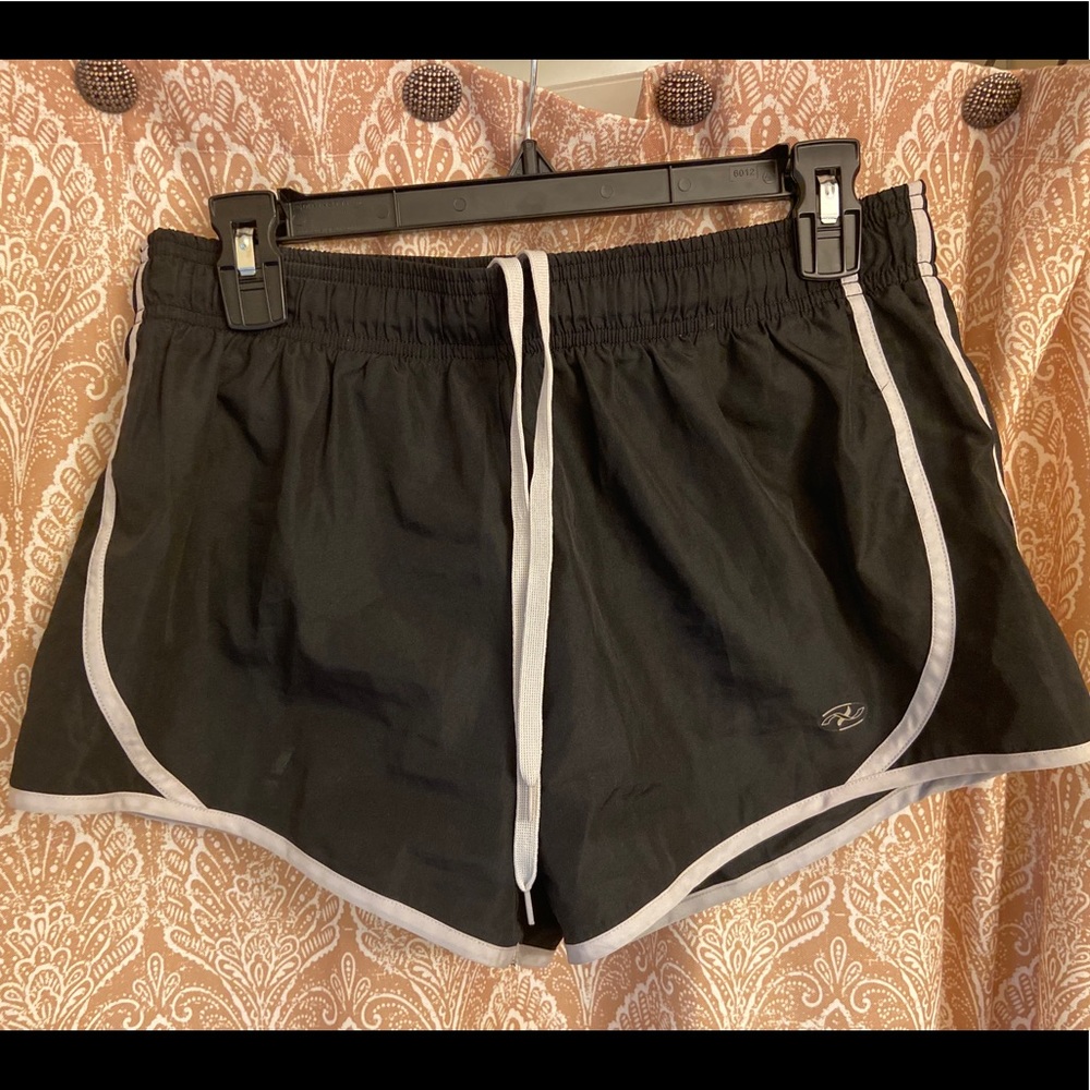 Black athletic shorts